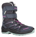 Lowa Winterstiefel Maddox Warm High GTX (Textil/Synthetik, wasserdicht) stahlblau/jade Kinder